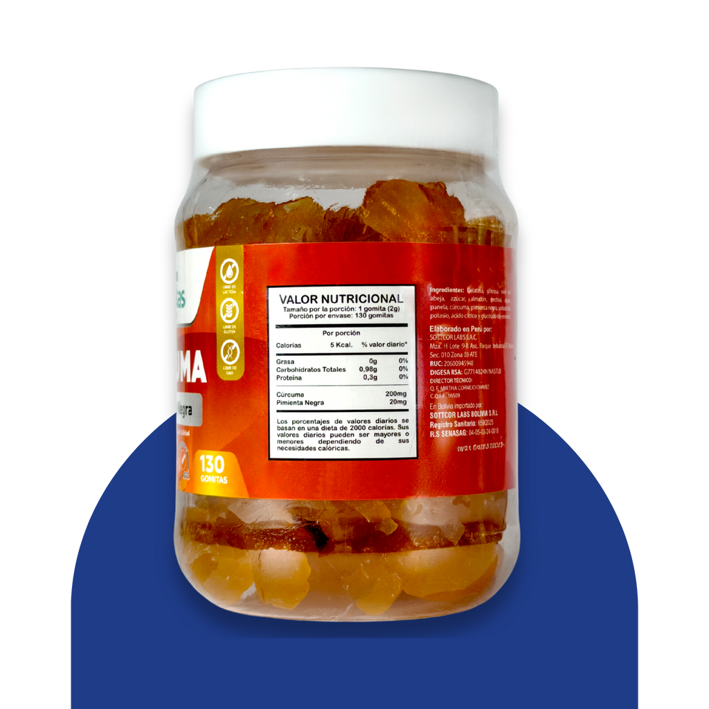Gomitas de Cúrcuma