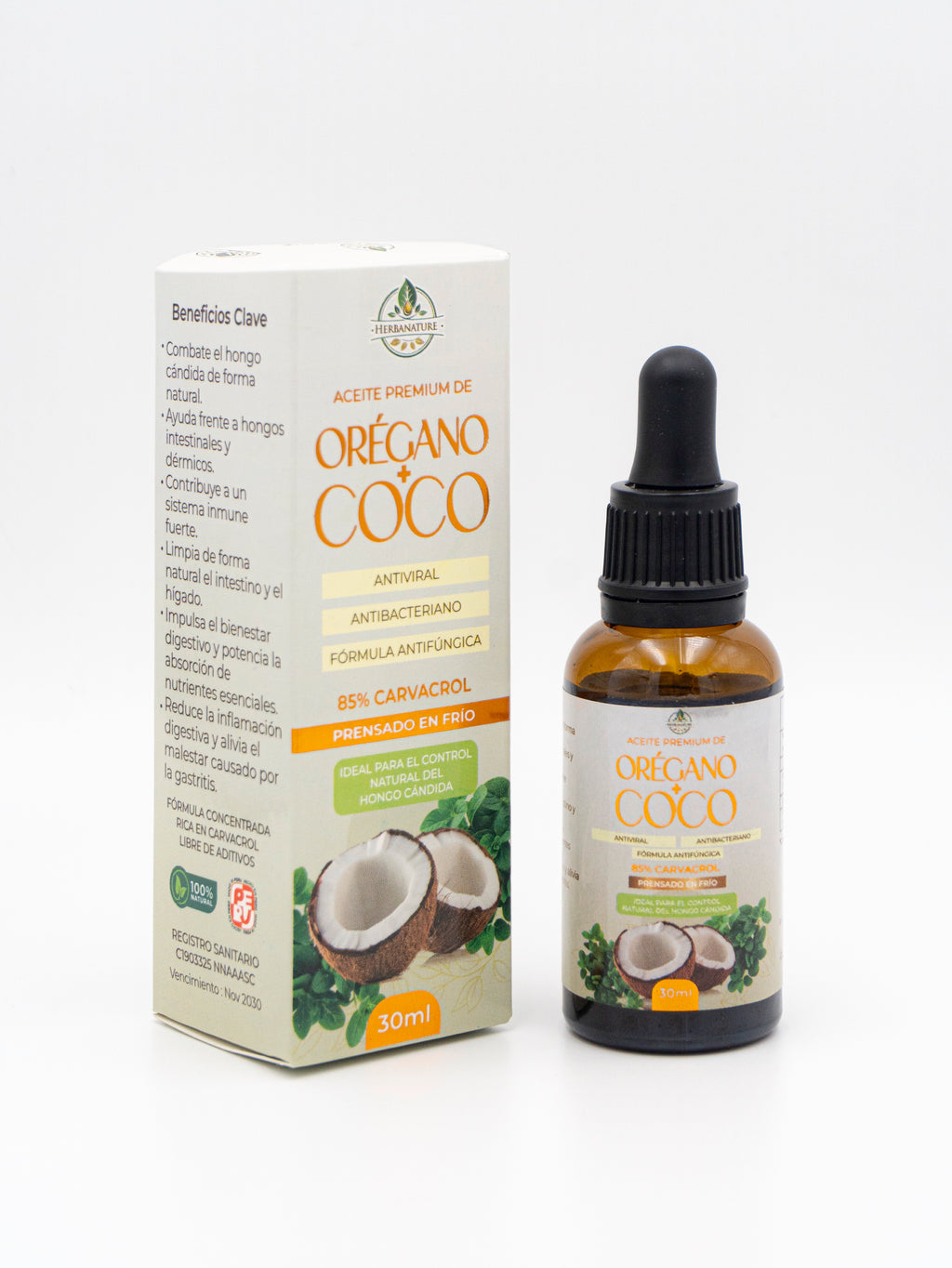 Aceite Premium de Orégano + Coco