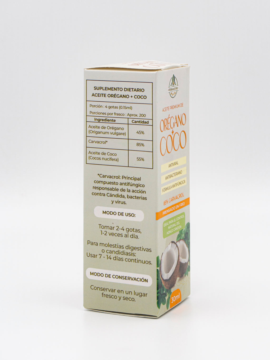Aceite Premium de Orégano + Coco